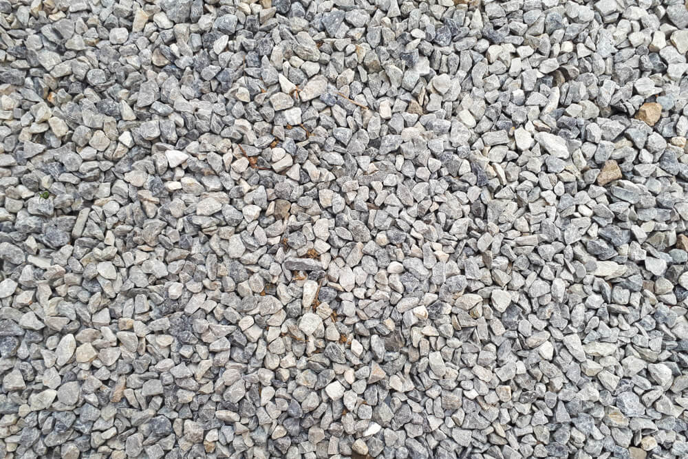 Gravel as landscaping aggregates